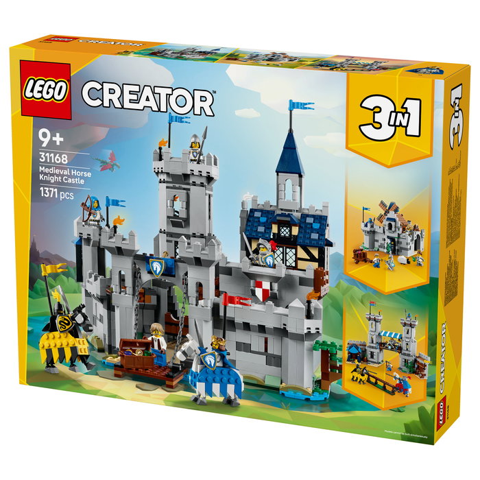 LEGO Creator 3-en-1 Castillo Medieval 31168, Juego de Construcción 1371 Piezas para Niños de 9+ Años LEGO Creator 3-en-1 Castillo Medieval 31168, Juego de Construcción 1371 Piezas para Niños de 9+ Años