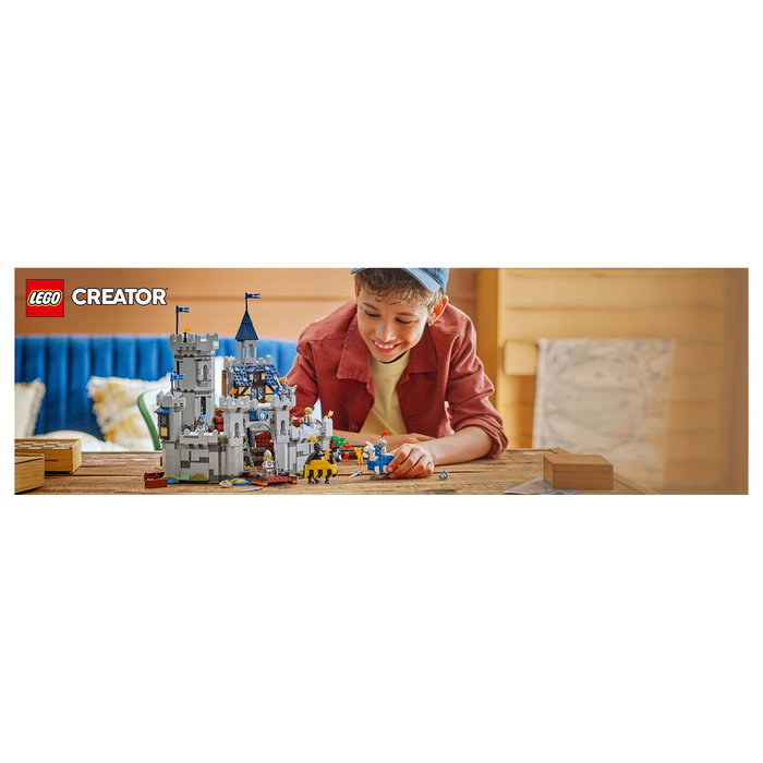 LEGO Creator 3-en-1 Castillo Medieval 31168, Juego de Construcción 1371 Piezas para Niños de 9+ Años LEGO Creator 3-en-1 Castillo Medieval 31168, Juego de Construcción 1371 Piezas para Niños de 9+ Años