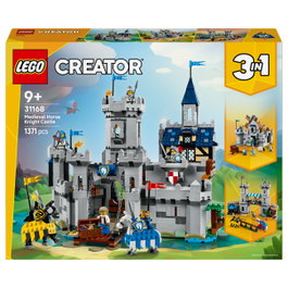 LEGO Creator 3-en-1 Castillo Medieval 31168, Juego de Construcción 1371 Piezas para Niños de 9+ Años