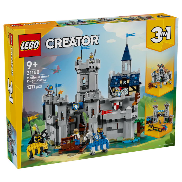 LEGO Creator 3-en-1 Castillo Medieval 31168, Juego de Construcción 1371 Piezas para Niños de 9+ Años LEGO Creator 3-en-1 Castillo Medieval 31168, Juego de Construcción 1371 Piezas para Niños de 9+ Años