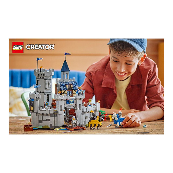 LEGO Creator 3-en-1 Castillo Medieval 31168, Juego de Construcción 1371 Piezas para Niños de 9+ Años LEGO Creator 3-en-1 Castillo Medieval 31168, Juego de Construcción 1371 Piezas para Niños de 9+ Años