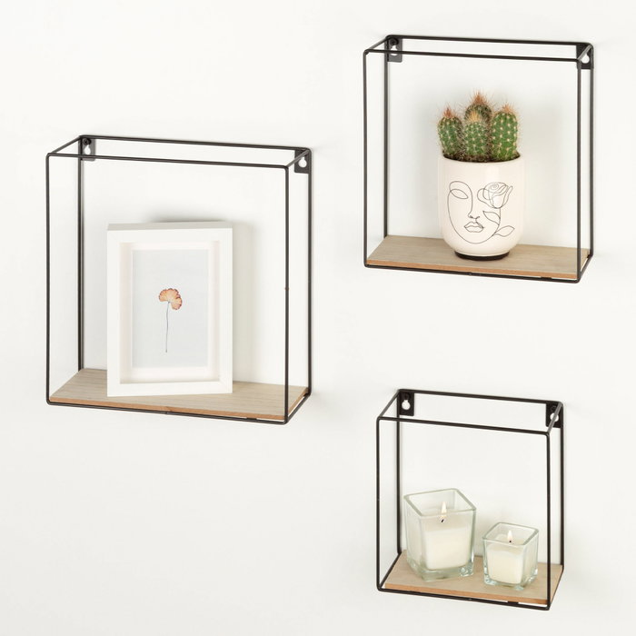 MAX HOME-SET 3 estanterías de pared