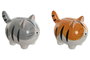 DKD Home Decor Hucha de Dolomite Diseño Gato Surtido de 2 Unidades
