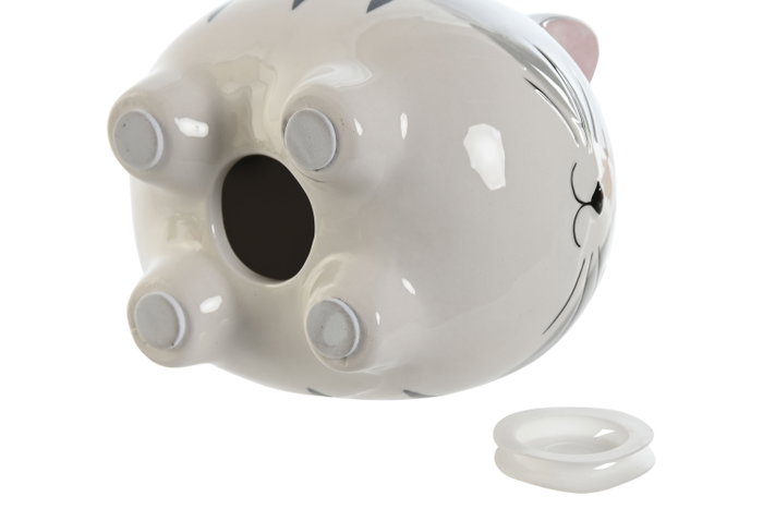 DKD Home Decor Hucha de Dolomite Diseño Gato Surtido de 2 Unidades