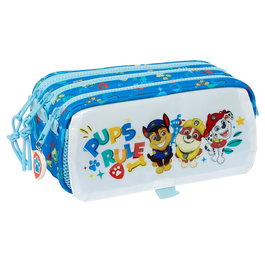 Portatodo Triple The Paw Patrol Pups rule Azul 21,5 x 10 x 8 cm