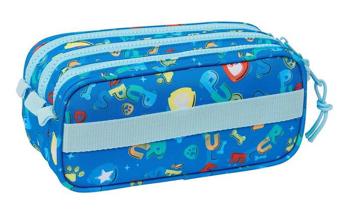 Safta Bolso Escolar Portatodo Triple - Paw Patrol Pups Rule - 3 Cremalleras - Dimensiones 100x80x215 mm