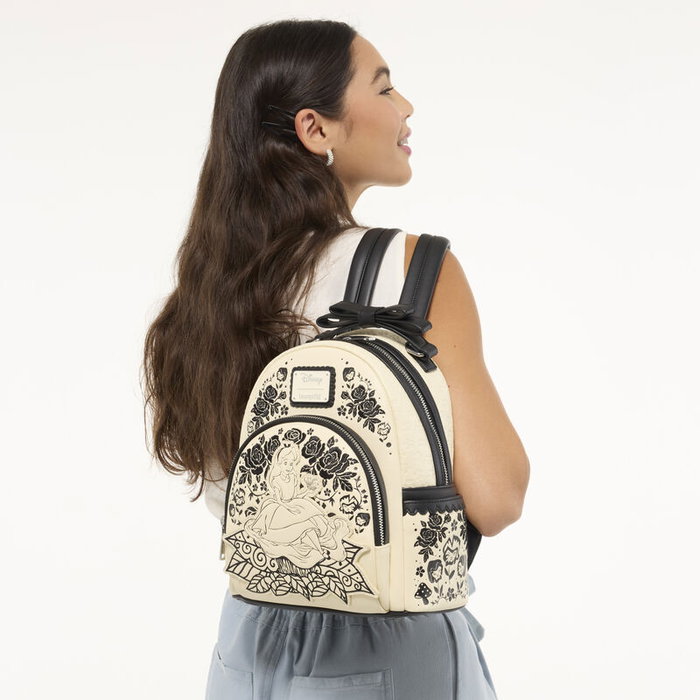 LOUNGEFLY Mochila Floral Alicia en el País de las Maravillas Disney