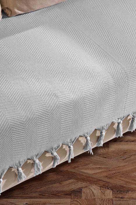L'essentiel linge de maison Funda de Sofá Asya Light Grey 115 x 200 cm