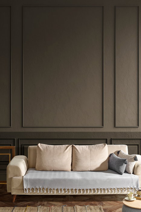 L'essentiel linge de maison Funda de Sofá Asya Light Grey 115 x 200 cm