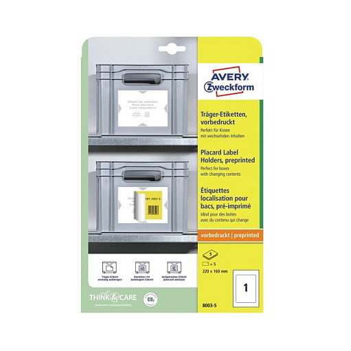 AVERY Zweckform Etiquetas de soporte 160,0 x 220,0 mm