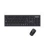 Approx Appmx410 Teclado y mouse inalámbrico 2.4GHz Multimedia 1000 DPI Negro
