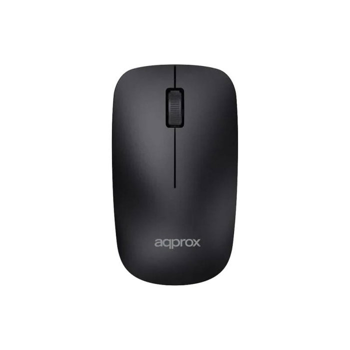 Approx Appmx410 Teclado y mouse inalámbrico 2.4GHz Multimedia 1000 DPI Negro