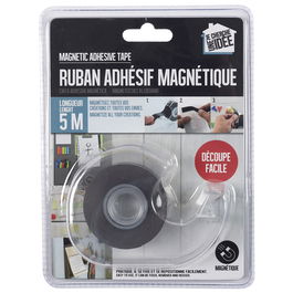 Je cherche une Idee Cinta Magnética Adhesiva 500 cm Práctica y Reposicionable con Portarrollos