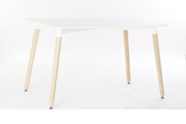 DKD Home Decor Mesa Comedor Shenglong basics Scandi urban Blanco 120 x 80 x 74 cm