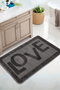 Mijölnir Alfombra de Baño Love Antracita 60 x 100 cm Polipropileno