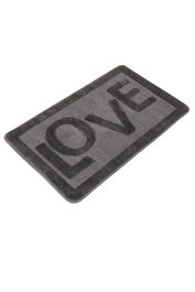 Mijölnir Alfombra de Baño Love Antracita 60 x 100 cm Polipropileno