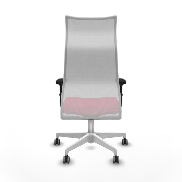 PIQUERAS Y CRESPO Sillón Albacete Mecanismo Sincro Rojo y Blanco