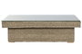 DKD Home Decor Indo 1c25 Sofá Natural 192 x 105 x 63 cm Set 3 Piezas Fibra Teca