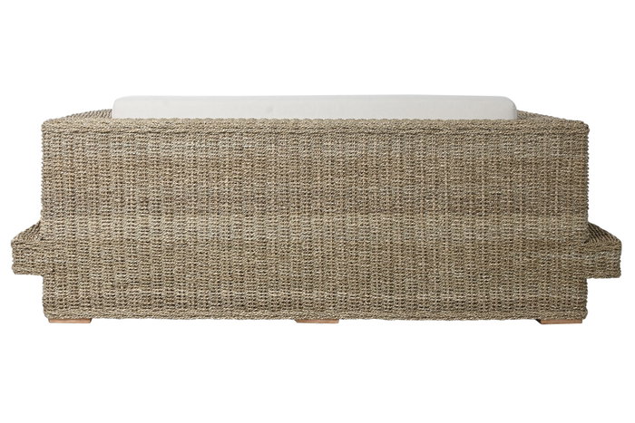 DKD Home Decor Indo 1c25 Sofá Natural 192 x 105 x 63 cm Set 3 Piezas Fibra Teca