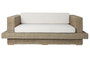 DKD Home Decor Indo 1c25 Sofá Natural 192 x 105 x 63 cm Set 3 Piezas Fibra Teca