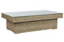 DKD Home Decor Indo 1c25 Sofá Natural 192 x 105 x 63 cm Set 3 Piezas Fibra Teca