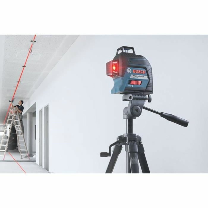 Bosch Professional GLL 3-80 Nivel láser de líneas cruzadas con líneas rojas (versión de batería)