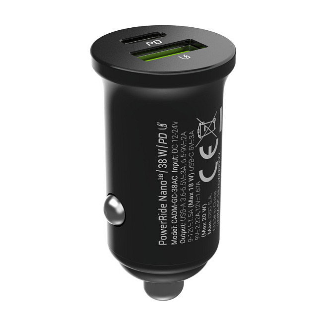 Green Cell GC PowerRide Nano38 38 W con USB-C y USB-A Green Cell GC PowerRide Nano38 38 W con USB-C y USB-A