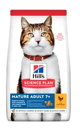 Hill's Science Plan Alimento para Gatos Adultos 7+ Sabor Pollo 10 kg