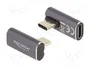 DeLOCK Adaptador USB-C 40 Gbps PD 3.0 100 W 8K 60 Hz Angular Antracita