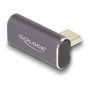 DeLOCK Adaptador USB-C a USB-C 40 Gbps 8K 60 Hz Angular Antracita