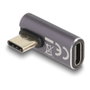DeLOCK Adaptador USB-C a USB-C 40 Gbps 8K 60 Hz Angular Antracita
