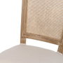Ixia Silla de Salón Madera y Ratán Natural-Blanco