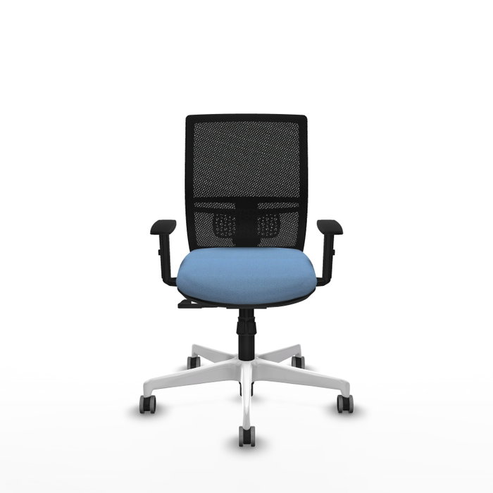 PIQUERAS Y CRESPO Silla de oficina Yunquera con mecanismo Sincro, Azul cielo y Negro PIQUERAS Y CRESPO Silla de oficina Yunquera con mecanismo Sincro, Azul cielo y Negro