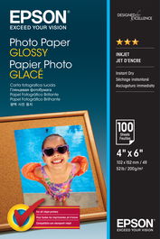 Epson Papel Photo Paper Glossy 10x15cm 100 hojas