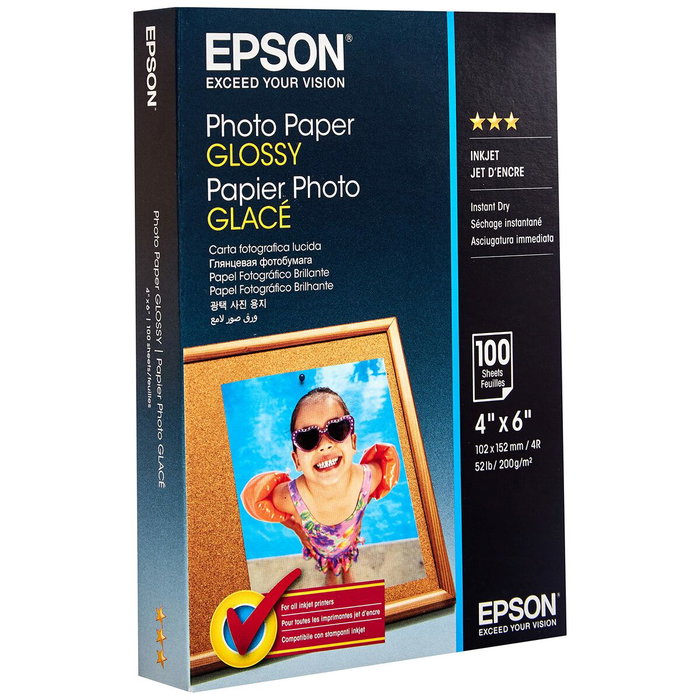 Epson Photo Paper Glossy 10x15cm 100 hojas Epson Photo Paper Glossy 10x15cm 100 hojas