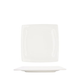 Summa Noubon Quat Set de 6 Platos Llanos Cuadrados Marfil 21x21 cm