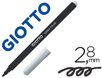 Giotto Rotuladores Turbo Color Negro Estuche 12 UD
