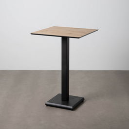 Mesa Alta Natural Metal-Madera Contract 68 X 68 X 100 cm