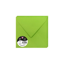 Sobre Clairefontaine Pollen 165X165 120G Verde Menta Paquete De 20