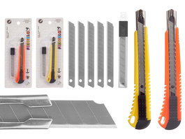 Pincello Cúter Pequeño Normal con 5 Recambios Surtidos, 7.5 x 20.5 x 2 cm (Set de 24)