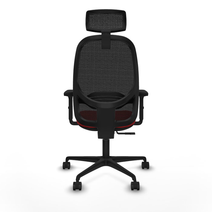 PIQUERAS Y CRESPO Silla de oficina Cilanco con Mecanismo Sincro Rojo y Negro
