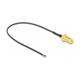 DeLOCK Cable de Antena RP-SMA Hembra a MHF 4L LK Macho 1.37, 20 cm