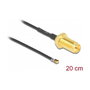 DeLOCK Cable de Antena RP-SMA Hembra a MHF 4L LK Macho 1.37, 20 cm