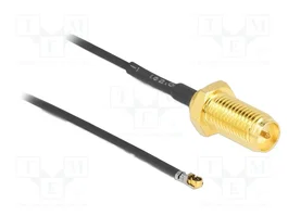 DeLOCK Cable de Antena RP-SMA Hembra a MHF 4L LK Macho 1.37, 20 cm