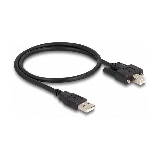 DeLOCK Cable USB 2.0 de Tipo-A a Tipo-B con tornillos 0,5 m DeLOCK Cable USB 2.0 de Tipo-A a Tipo-B con tornillos 0,5 m