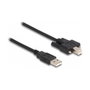 DeLOCK Cable USB 2.0 de Tipo-A a Tipo-B con tornillos 0,5 m