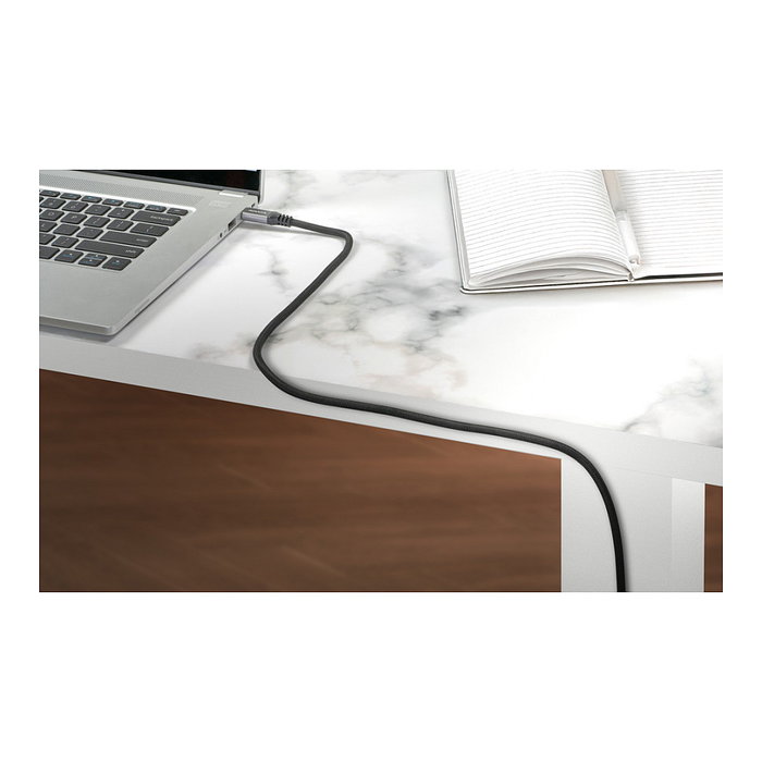 ADATA CACCU3-100W-100AN-BK Cable USB Tipo-C de Carga Magnética Nylon Trenzado 100W USB PD 3.0 10 Gbps Negro 1 m