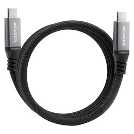ADATA CACCU3-100W-100AN-BK Cable USB Tipo-C de Carga Magnética Nylon Trenzado 100W USB PD 3.0 10 Gbps Negro 1 m