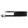 ADATA CACCU3-100W-100AN-BK Cable USB Tipo-C de Carga Magnética Nylon Trenzado 100W USB PD 3.0 10 Gbps Negro 1 m