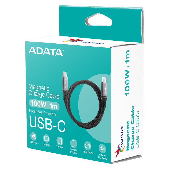 ADATA Cable USB-C a USB-C CACCU3-100W-100AN-BK Negro 1 m